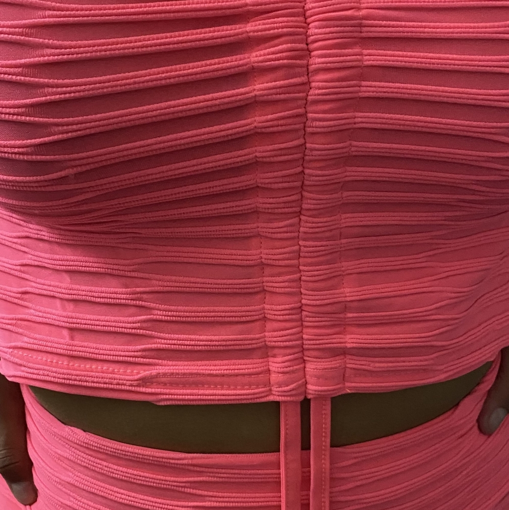 Honeycomb Ruched, Booty Lift Leggings Set - Picture 6 of 7